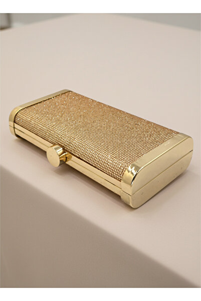 Wedding Fashion Rosegold Full Crystal Stone and Metal Frame and Evening Dress Bag Wedding Engagement Graduation