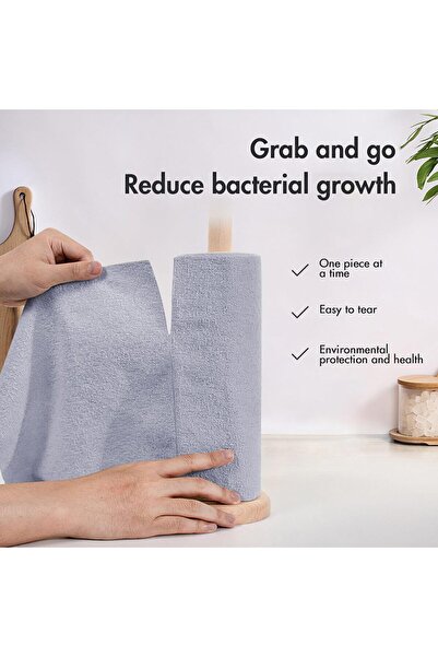 HerŞey Marketing 20 ADET Gri Renk Mikrofiber Temizlik Bezi Leke Tutmaz Koku Yapmaz 25x25 Cm Temizlik Mutfak Bezi