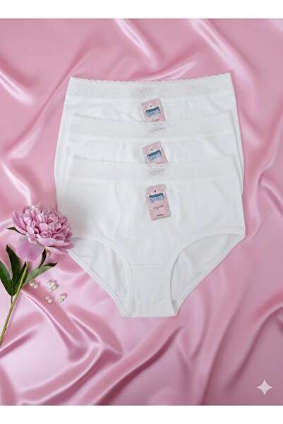 Livan Berrak Kadın 3'lü Dantel Detaylı Slip Külot Set-Likralı-Rahat