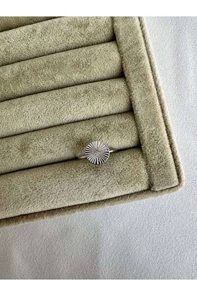 ringbox Silver Color Sun Steel Ring