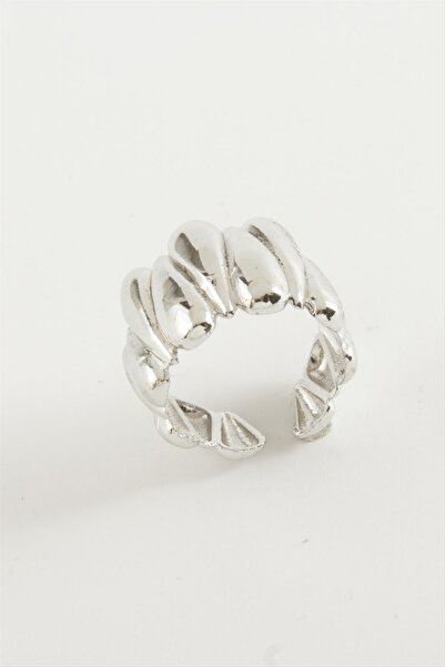 ZERO LAND Nrzsnt Oval Metal (232249) Ring-Silver Color