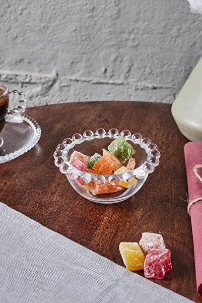 MadaMelya Beaded Glass Bowl Single