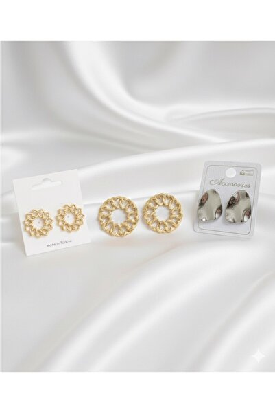 ESEN DESİNG HOME طقم أقراط نسائي ثلاثي