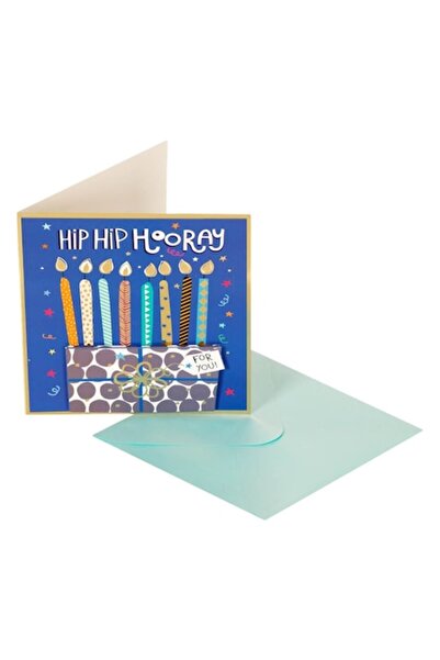 OEM Felicitare de ziua de naștere cu plic, 3D, tort, 15x15cm