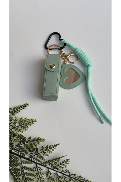 EG-BAGSS Lipstick with Case and Mirror Case Accessory, Charm, Keyring