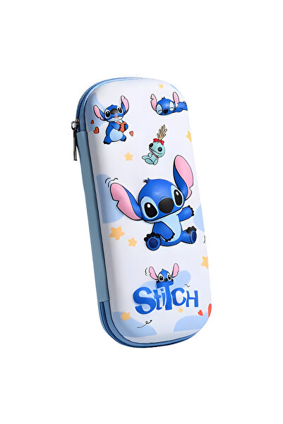 kardelen kırtasiye Stitch 3D Embossed Durable Pencil Case Large Capacity Pen Holder Stitch