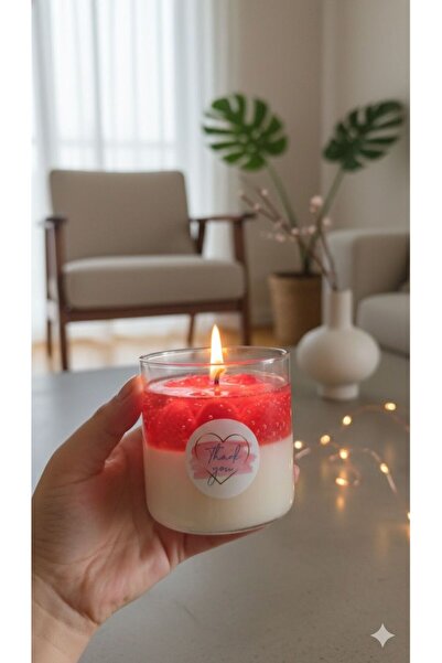 Chemistrycandle Kokulu Çilekli mum (%100 Doğal Soya Wax)