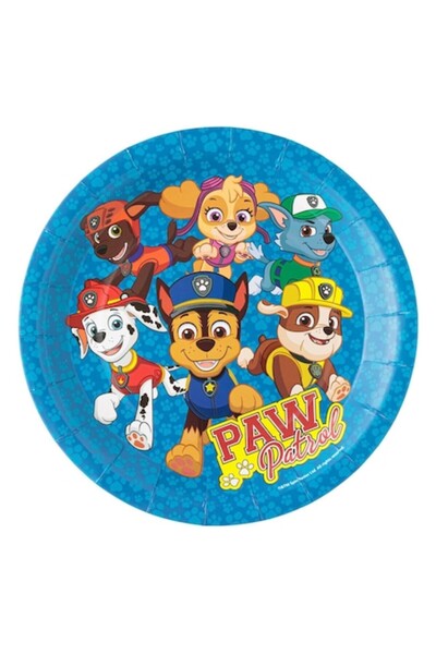 OEM Σετ χάρτινων πιάτων Paw Patrol, 23 cm, 6 τεμάχια, πολύχρωμα