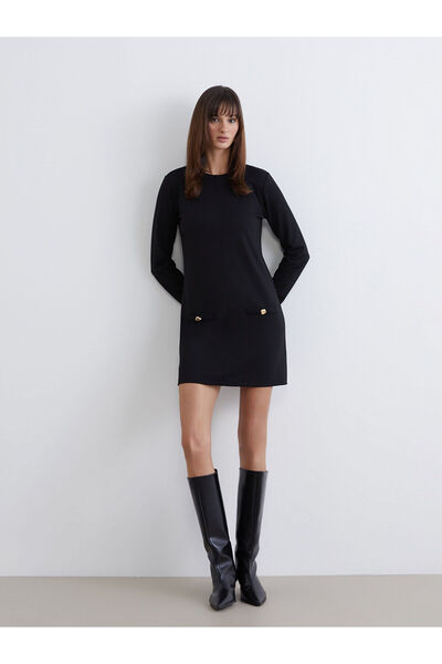 LC Waikiki Crew Neck Mini Dress