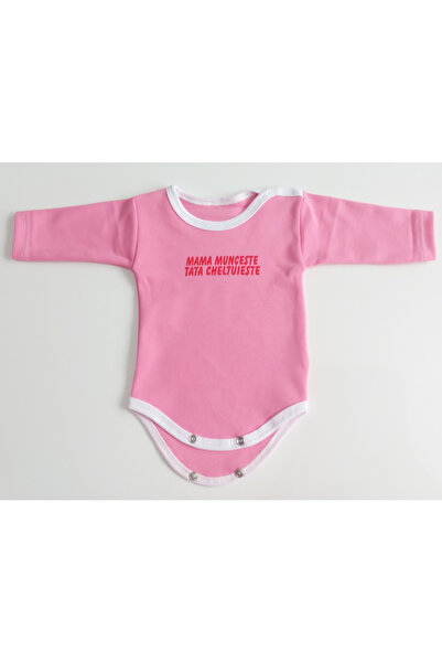 Bubu Kids Creations Body cu mânecă lungă pentru bebeluși - Fabricat în România