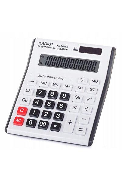 kadio 12-digit desktop calculator, white