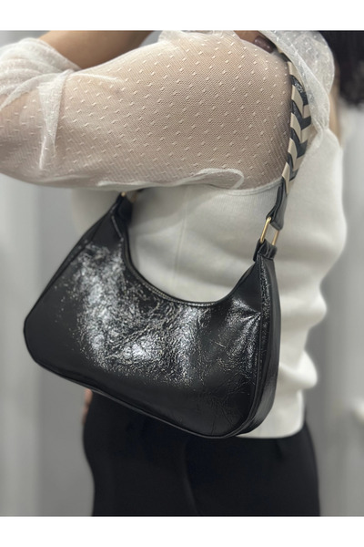 ZENGEZUR MALL Nrzsnt Kraş Black Leather Bag (235948) (Size: Standard)