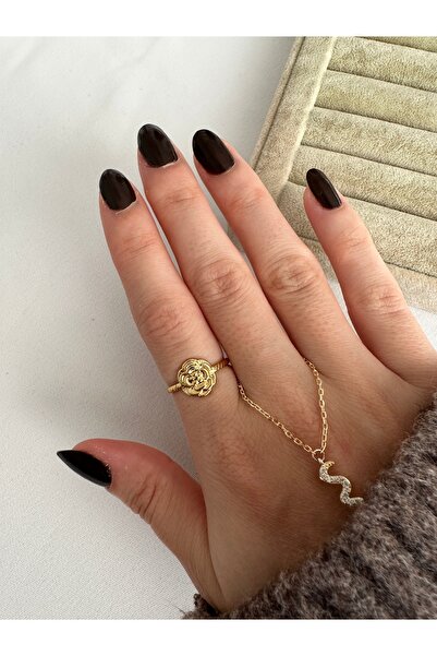 ringbox Gold Flower Steel Ring