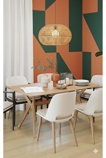 Rual Salon Masası| Mutfak Masası | Ahşap Sade Şık Yemek Masası İskandinav 80x...