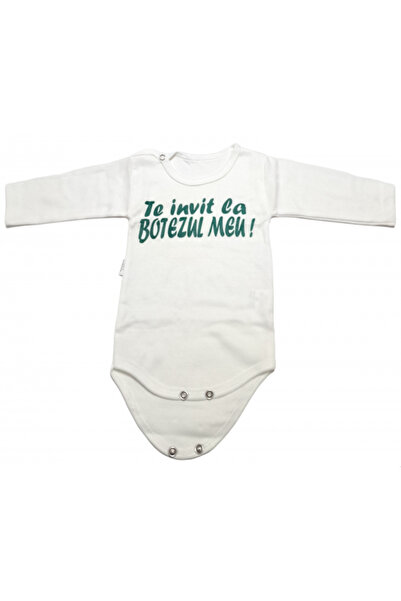Bubu Kids Creations Long sleeve bodysuit for babies - Made in Romania