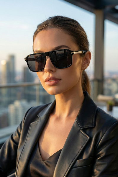 Kapin Rivano Dikdörtgen Asetat Spor Çerçeve Unisex Polarize Güneş Gözlüğü