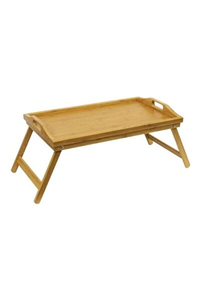 GENERIC4 Home Basics Natural Bamboo Wooden Bed Tray