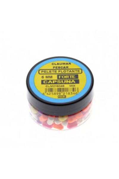 Claumar Pelete Flotante Forte Mix Capsuna, 15g. 6mm