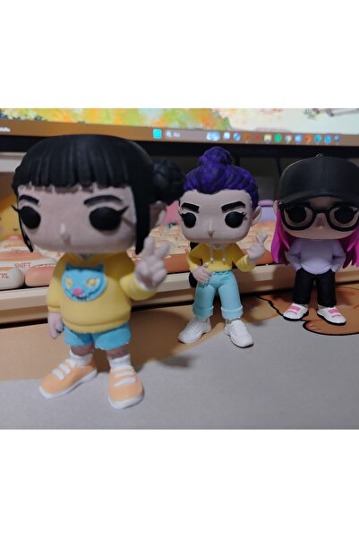 nihonwosekai K Pop Demon Hunters 3Pcs Figure Set 3D Printing Painted Figure Set