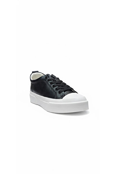 Lufian Mia black-white women's genuine leather sports shoes