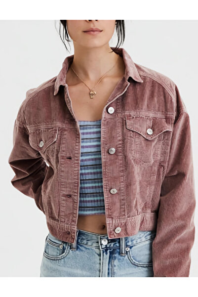 AMERICAN EAGLE Jacket, Dark Powder Pink