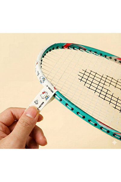 Hello Kitty Desenli Tenis Raketi Kafa Koruyucu (Raket kafa koruma bandı)