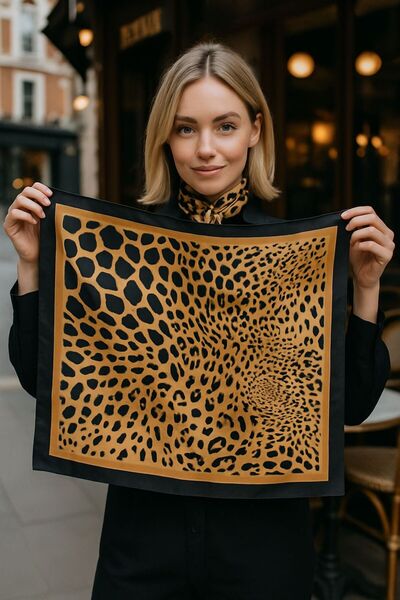 FELLMENS FLR57 Eșarfă de damă cu model 70x70 cm