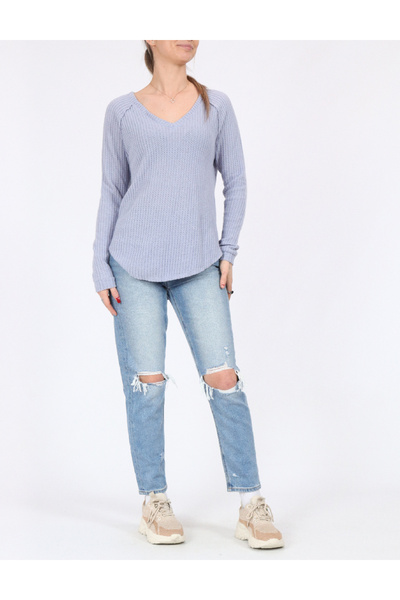 AMERICAN EAGLE Oversized Blouse, Blue