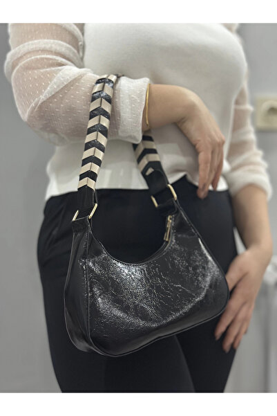 ZENGEZUR MALL Nrzsnt Kraş Black Leather Bag (235948) (Size: Standard)