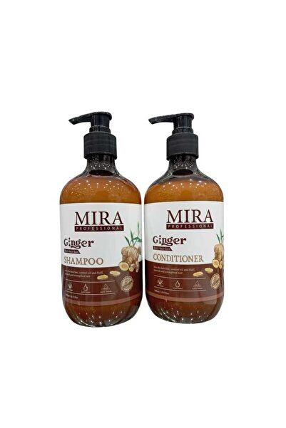 Mira شامبو 500 مل بلسم 500 مل بالزنجبيل يحافظ على الشعر المعالج بالبروتين وال...