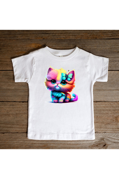 matelio Rainbow Kitty Kids T-shirt
