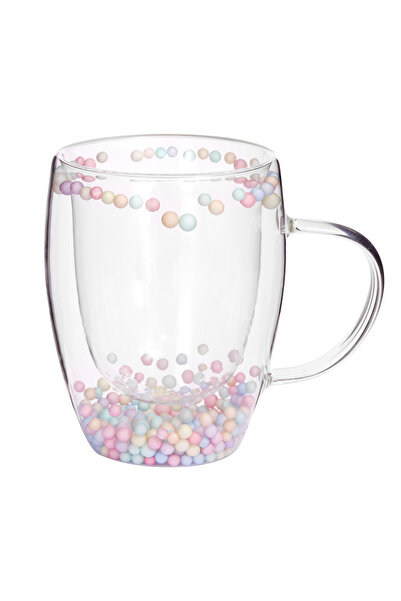 Malooki 350 ml Glass Mug with Beads