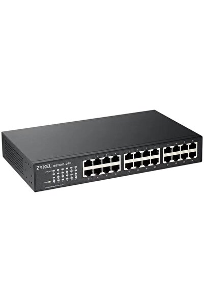ZyXEL Switch GS1100-24E 24 porturi Gigabit Unmanaged 228 mm x 72 mm Negru