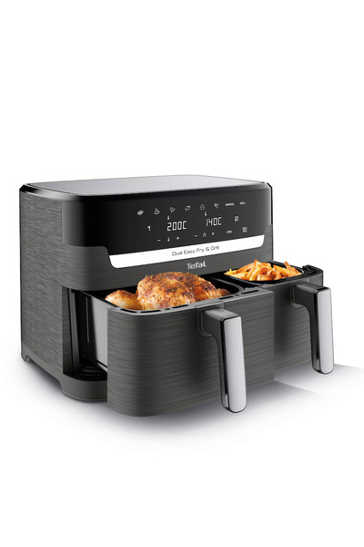 TEFAL Φριτέζα αέρα Dual Easy Fry & Grill EY905B10, γκρι