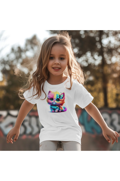 matelio Rainbow Kitty Kids T-shirt