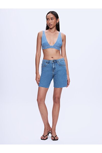 Ltb Estelle V-подібний виріз, середньо-синій джинсовий топ без бретелей