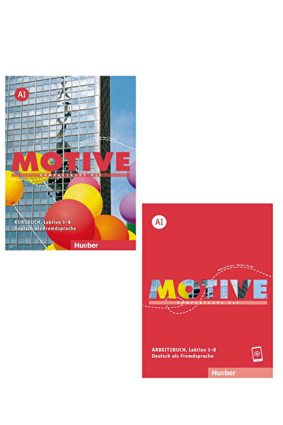 Hueber Yayınları Motive A1 Kursbuch / Arbeitsbuch Lektion 1–8 mit Audios online