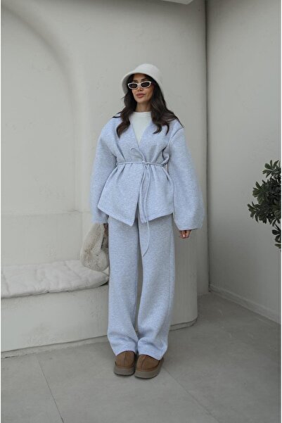 Havoş Karmelanj Double-Breasted Tie-Up Tracksuit Set