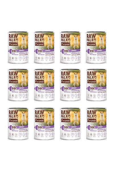 Other Hrană Raw Paleo Duck&Boar pentru Adulți, Conservă, 12 x 400 g