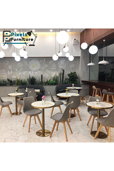 PixelsFurniture Pixel Furniture 4-piece dining table chair set, practical and versatile chairs, suitable for living rooms, restaurants, and cafes.