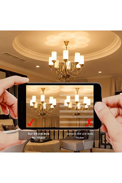 Bonlux Ugvmn G9 LED Bulb 5W (5 Pack) - Warm White 2700K, 420LM, Non-Dimmable, G9 Socket