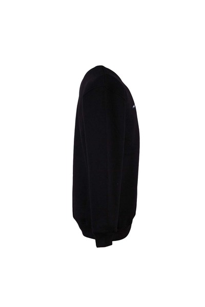 trender 26Kl71G08006 Black Men's Sweatshirt 0 Collar 3 Threads