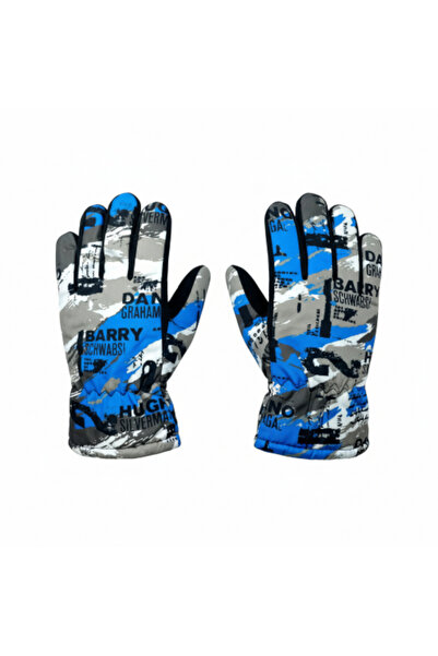 Mustran 8-14 Years/Xs/S Winter Gloves |   Thermal Ski & Cycling Gloves with Fur Inside |   Non-Slip Camouflage