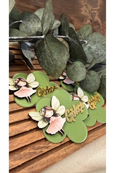 Gizem Graphic Melek Temalı Kız Bebek Pleksi Magnet 20'li Paket