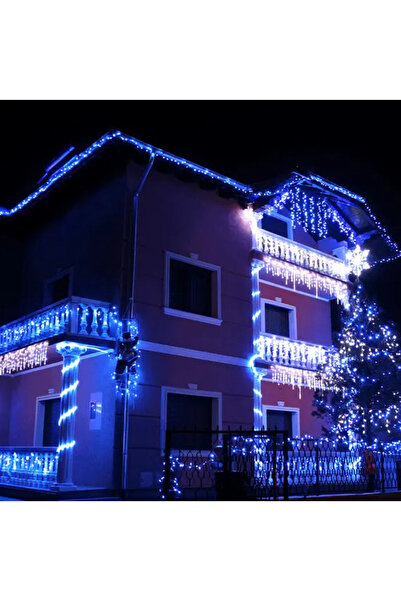 Sofia Store Instalatie franjuri 32 metri, 800 LED-uri, Albastru