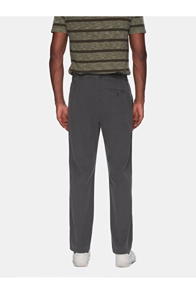 Ltb Straight Leg Gabardine Anthracite Trousers