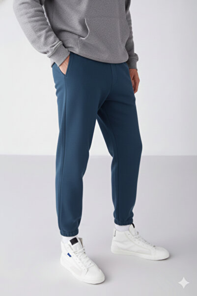 NİCE Νέα σεζόν Ανδρικά φούτερ με τρεις κλωστές, κανονική εφαρμογή, μαλακό ύφασμα, ελαστική μέση και πόδια, μαύρο φούτερ