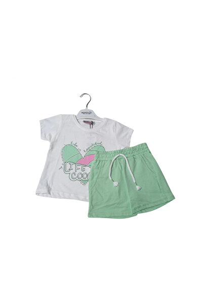 mundolia Life Is Cool Printed Shorts Suit for Girls