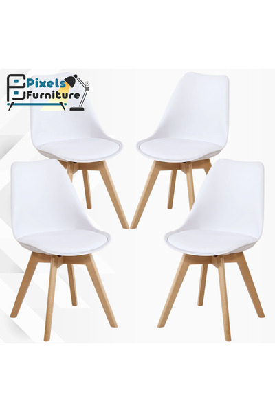 PixelsFurniture Pixel Furniture 4-piece dining table chair set, practical and versatile chairs, suitable for living rooms, restaurants, and cafes.