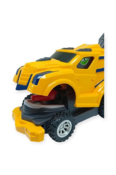 Lisinya Friction Powered Construction Vehicles - Dinosaur Crane - Bh002 - Yellow (Lisinya)